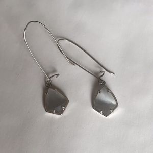 Slate & Silver Carrine Drop Earrings